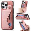 Adjustable Bracket Phone Case for iPhone Samsung Xiaomi Google PU Leather Card Slots Wallet Back Cover