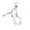 Ins Wind Music Headset Shape Mobile Phone Chain Personality Backpack Pendant Musical Note Keychain Creative High-value Pendant