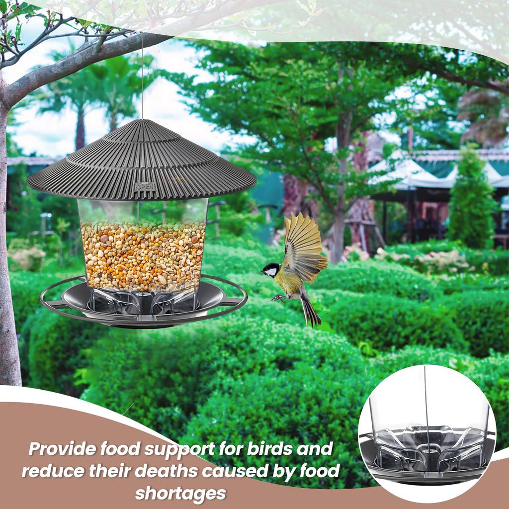 Outdoor Garden Hanging Bird Feeder Garden Automatic Hummingbird Feeder Mounted