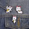 Cartoon Cute Design, Lucky Cat Brooch, Creative Metal Badge, Clothes, Backpacks, Pendants, Accessories, Gifts, Medals