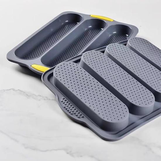 Silicone Baguette Mold Non-Stick Bread Baking Tray High Temperature Resistant Kitchen Baking Accessories