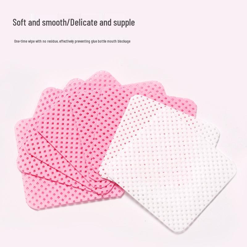 Безворсовые салфетки для очистки клея для нейл-арта и ресниц
