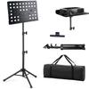 Latest Tabletop Music Stand with Sheet Music 2 Reading Writing Sheet Music Heat Vertical Made of Lightweight Sheet Music Spectrum Storage Case Black