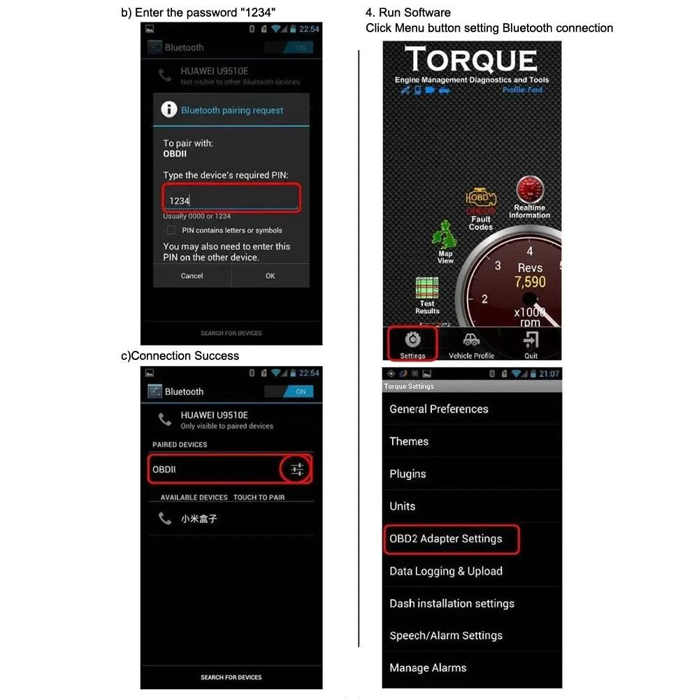 Автомобильный диагностический инструмент для IOS/Android Автомобильный диагностический сканер ELM327 Bluetooth V1.5 Детектор Интерфейс OBD2 Адаптер Считыватель Кодов