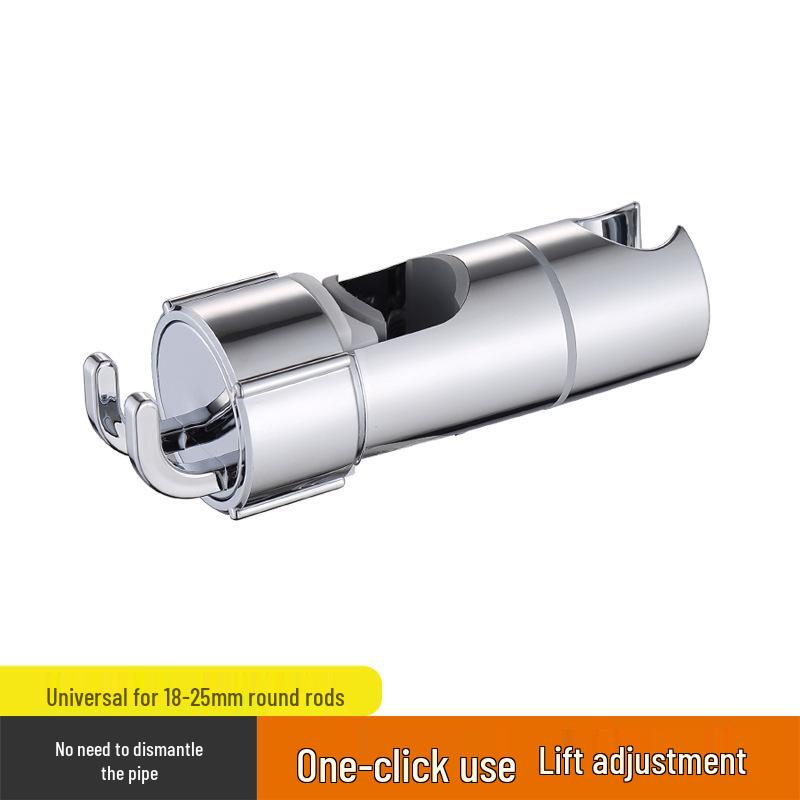 Трансграничный регулируемый душевой кронштейн без сверления со съемной штангой и универсальным основанием для лейки