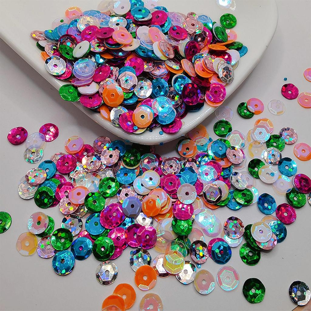 10 г 4 мм 5 мм 6 мм 8 мм 10 мм чашка ПВХ блестки блестящие пайетки для одежды, шляпы, обуви. Дети DIY. Поделки ручной работы аксессуары 