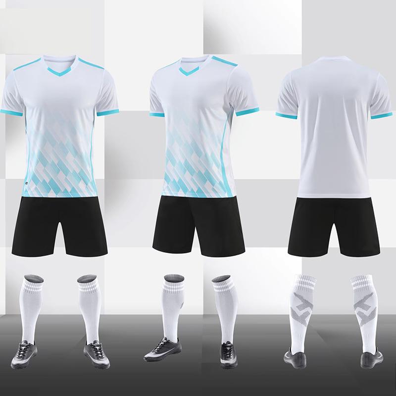 Football Jersey Set, Men'S And Women'S Adult Children'S Training Jersey, Short-Sleeved Printed Font Size Competition