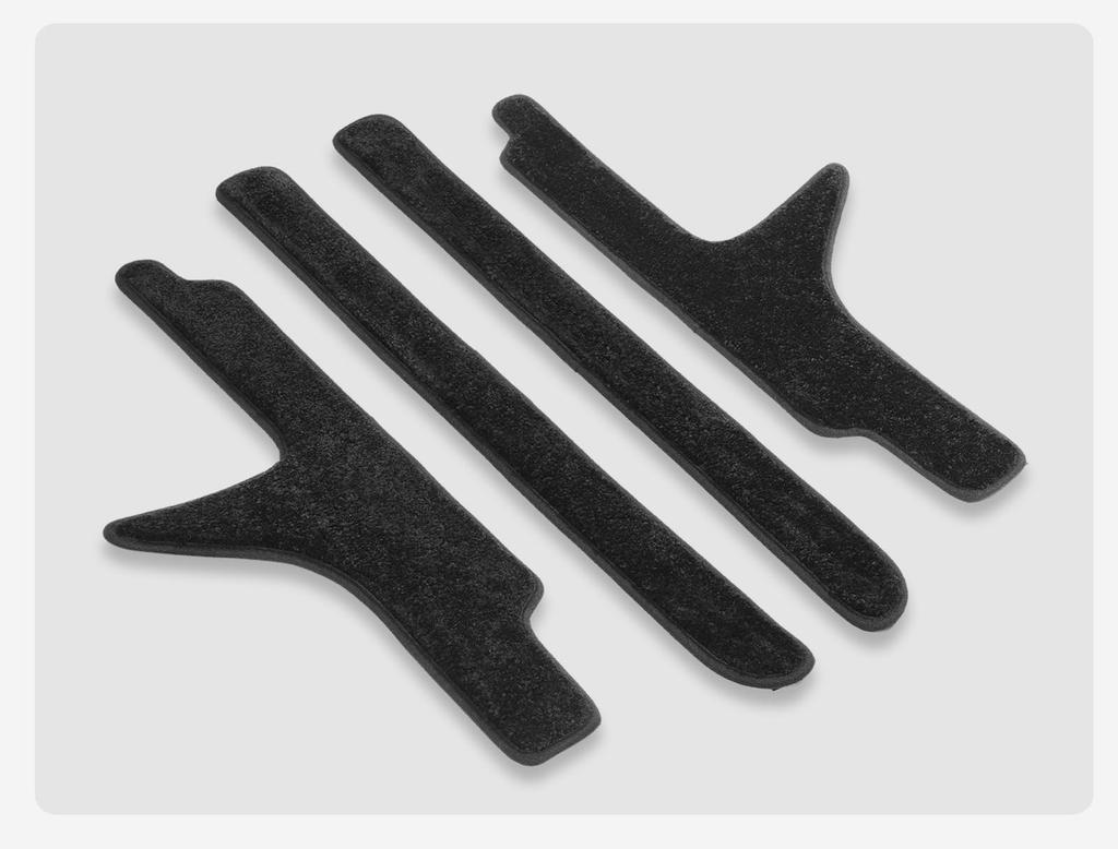 Set of 4 Black Side Step Mats for Toyota Prius 60 Series 2023 and Durable Car Accessories (January - Present) - Stain-Resistant, Scratch-Resistant, -