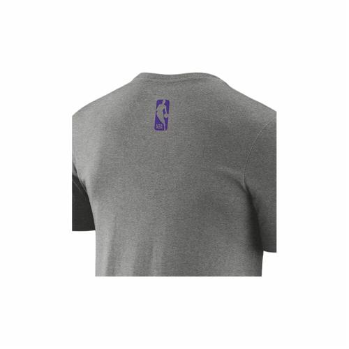 Nike Мужская футболка с круглым вырезом и коротким рукавом NBA Collaboration серого цвета