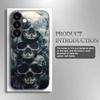 Чехол из закаленного стекла с рисунком черепа для Samsung Galaxy S26 S25 S24 S23 S22 S20 FE/Ultra/Plus5G, противоударная задняя крышка