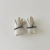 Korean Style Kids Knit Gloves Winter Warm Mittens Solid Color Gloves Soft Crochet Hand Warmers for Boys Girls Trendy Children