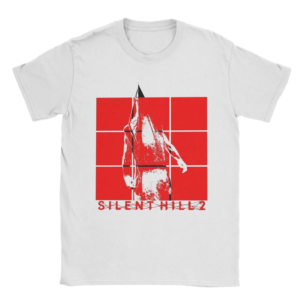 Футболка Silent Hill 2 Remake Pyramid Head для мужчин и женщин, забавная хлопковая футболка, футболка с круглым вырезом и коротким рукавом, оригинальная одежда