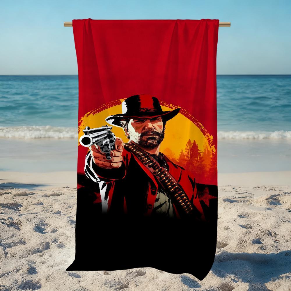 Game R-Red Dead Towel Large Quick-Drying R-Redemptions Microfiber soft Beach Towel for Travel Fitness Sauna Bathing Camping