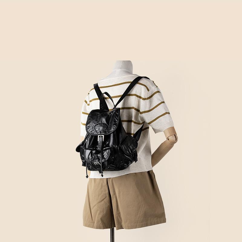 Backpack Light Drawstring Large Capacity Schoolbag Fashion Casual Backpack Ladies Senior Sense