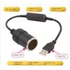 5 В 2 А USB на 12 В гнездо прикуривателя USB папа на мама адаптер-конвертер аксессуары для автомобильной электроники