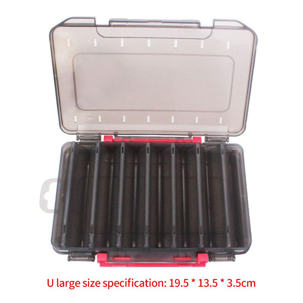 Большие коробки для рыболовных снастей, двухслойный портативный контейнер для хранения приманок, несколько отделений, ящик для инструментов, пластиковый чехол, контейнер для приманки