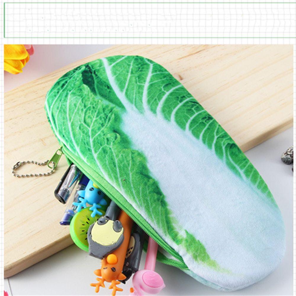 Supplies Pencil Bag Novelty Coin Bag Simulation Vegetable Plush Pencil Case Pen Case Pencil Pouch