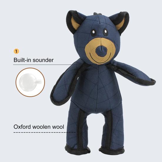 1/2 шт. Неразрушимая игрушка для собак-медведей для агрессивных любителей жевать, пищащая игрушка для собак-медведей, интерактивная плюшевая игрушка для жевания для собак крупных пород