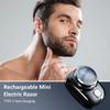 Compact Face Shaver Portable Men Travel Facial Hair Groomer Rechargeable Electric Razor Waterproof Cordless Shaver