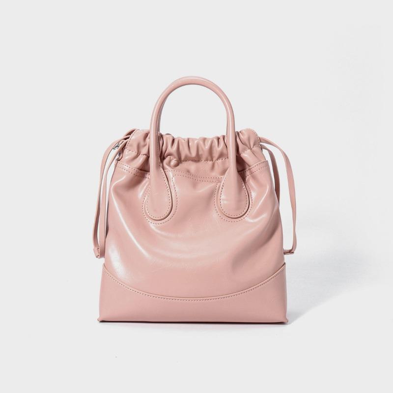 Fashionable Women's Bag Bucket Bag Genuine Leather Commuting Bag High-end Versatile Single-shoulder Handbag