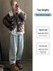 Women's Gray Floral High-Waist Sweatpants, Loose Straight-Leg, Spring Autumn 2025 Collection