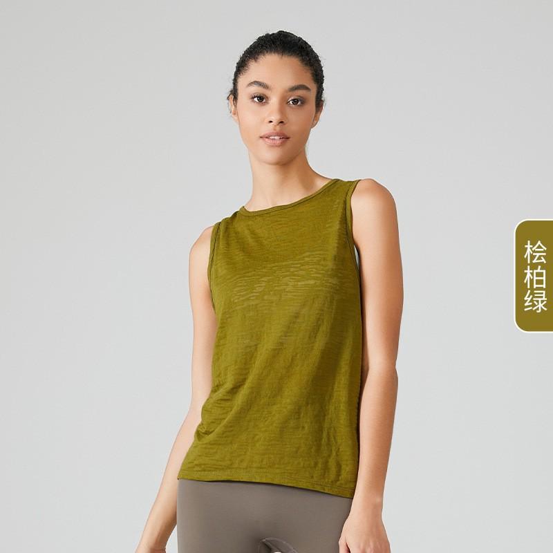Womens Lightweight Yoga Top Quick-Dry Loose Sleeveless Workout Shirt Breathable Fitness Tank Summer Training
