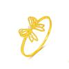 Precious Gold Plated Butterfly Bow Ring With Cute Geometric Design For Lovely Gifts