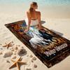 1PC Custom Name Horses Autumn Forest Beach Towel Highly Absorbent And Sand-Resistant Towel for Swimming, Pool, Yoga, And Travel Lightweight