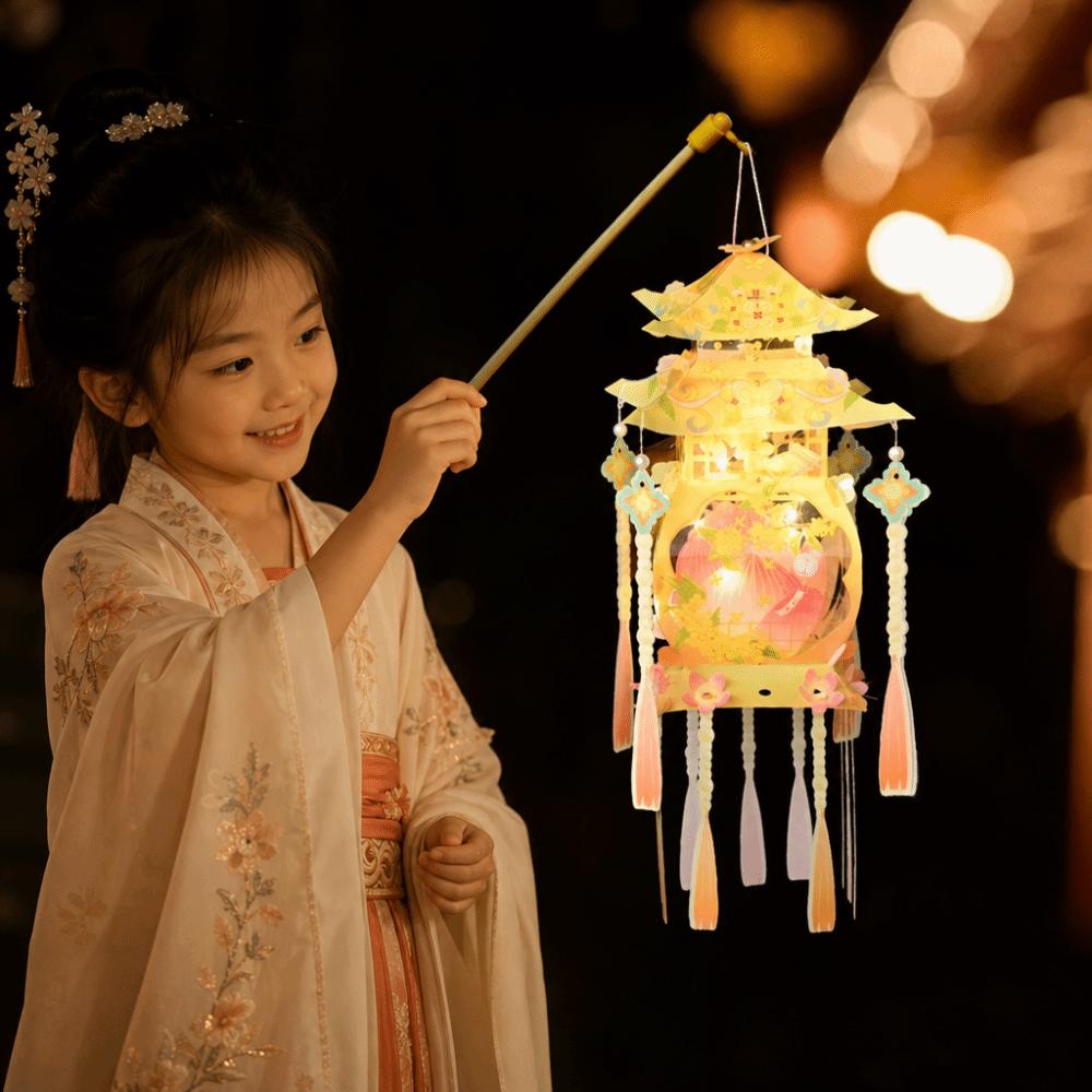 Ancient Style Mid-Autumn Festival Lantern Chinese-style DIY Material Kit Children's Use