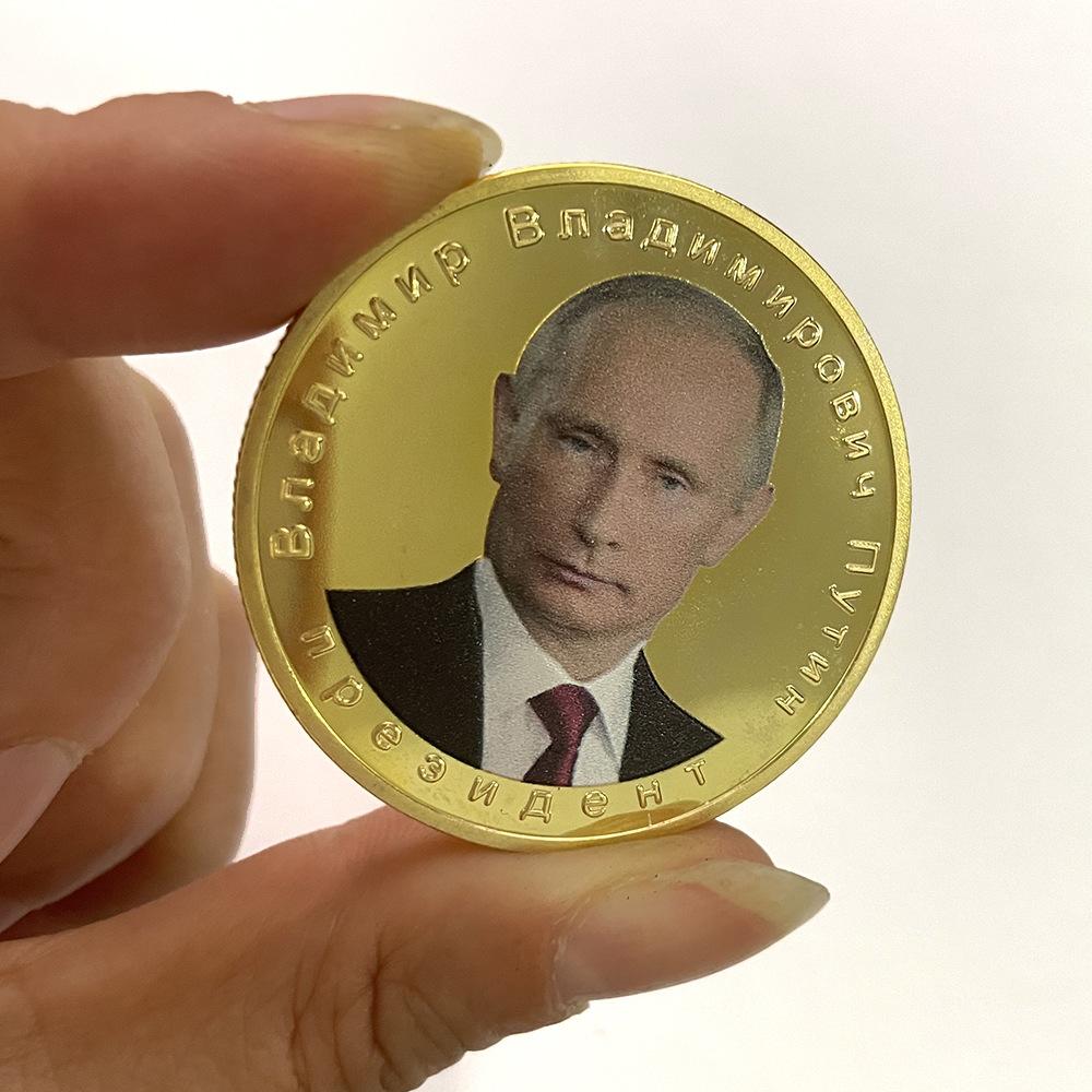 Памятная монета Президента России Владимира Путина Значок Коллекционная монета