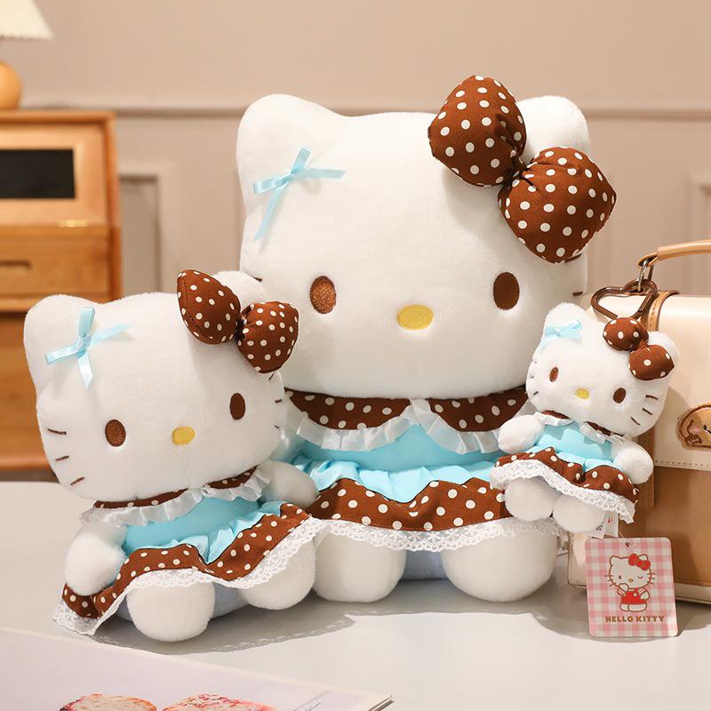 Hello Kitty Cocoa Tea Plush Doll - KT Cat Gift for Children