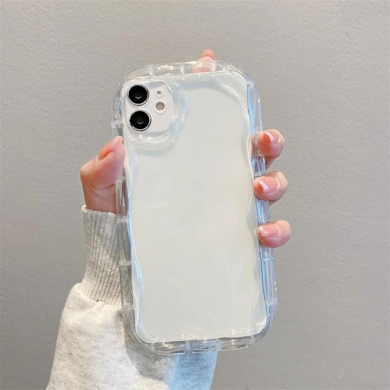 Чехол для телефона OPPO A78 A79 A98 5G A58 A38 A18 Reno 12F 11 5G 11F 8 12 Pro Reno 7 4G 5 6 Lite 8T, 3D Волнистый, Изогнутый Край, Однотонный