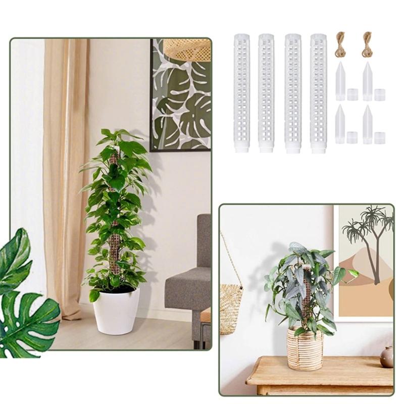 Plant Climbing Column Sphagnum Moss Poles Plant Growing Support Stand Fertilizers Plant Extension Poles Stick for Garden
