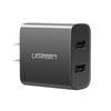 Ugreen Быстрое настенное зарядное устройство с двумя USB-портами, 3,1 А