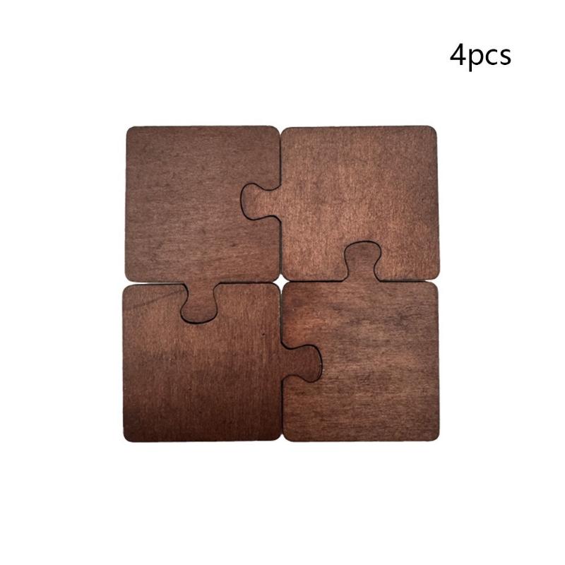 Wooden Block Coasters Heat-resistant Tabletop Use for Tea Sets Dining