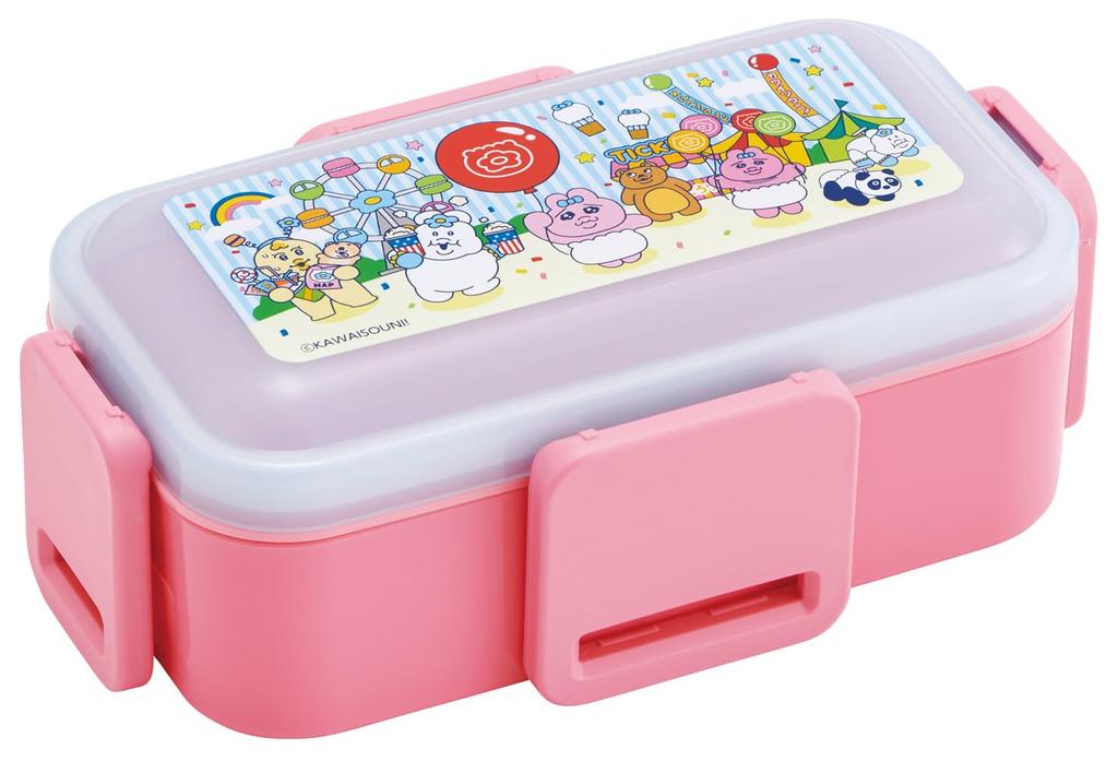 Skater Lunch Fluffy Dishwasher Microwave Made in Retro Amusement Park Box, Packing, 2-Tier, 600ml, Safe, Safe, Japan, "Opanchu Usagi" Design, PFLW4-A