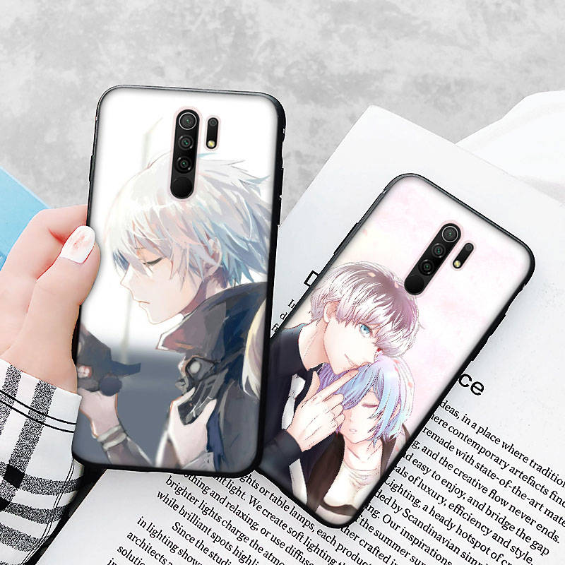 Черный чехол для Xiaomi Poco X6 X4 M5 M6 F5 F6 C65 C55 C50 C51 C40 Pro Redmi 14C A3X 13C 12C 11T 10A 9C Note 7 6 8A Plus D-56 Tokyo Ghoul Anime
