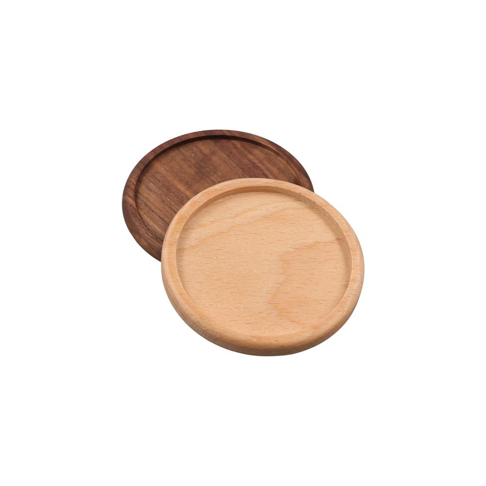 Durable Round Walnut Wood Coffee Home Decor Tea Placemats Cup Pad Dish Pad Bowl mat