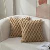 1pcs Pineapple Grid Turtle Pattern 3D Soft Plush Throw Pillowcase Cream White for Living Room Sofa Bedroom Home Room Decor