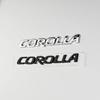 3D глянцевые черные серебристые буквы Для Corolla Багажник Шильдик Значок Наклейки автомобильные аксессуары наклейка на модифицированный автомобиль