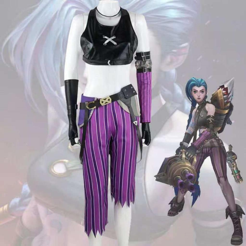 Костюм для косплея на Хэллоуин LOL Coswear League Of Legends Битва двух городов Джинкс Костюм для косплея Игра Аниме Игра Кос