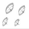 Stainless Steel 4 Piece/set Water Lily Petal Cutters Set Kitchen Accessories Biscuit Cake Fondant Decoration Mold