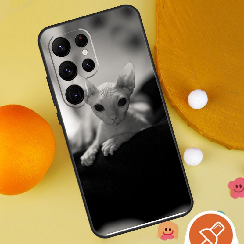 Sphynx Sphinx Cat Case For Samsung Galaxy S25 Ultra S24 S23 S22 S21 Ultra S9 S10 S20 Plus S24 FE Funda Cover