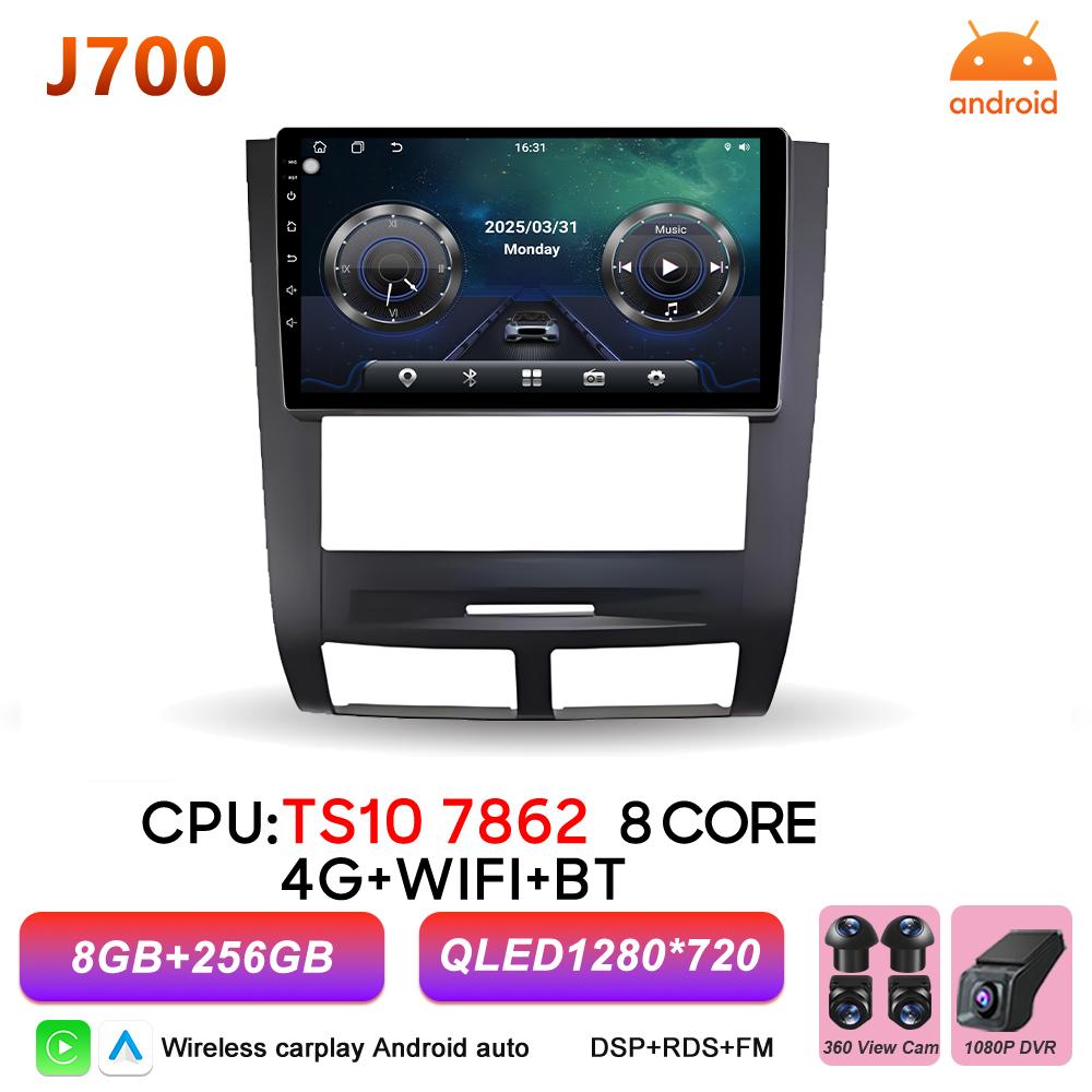 Car Radio Autoradio Carplay Android For SSANGYONG Rexton 2002 - 2006 GPS Navigation Touch Screen Video Multimedia Player 5G Wifi