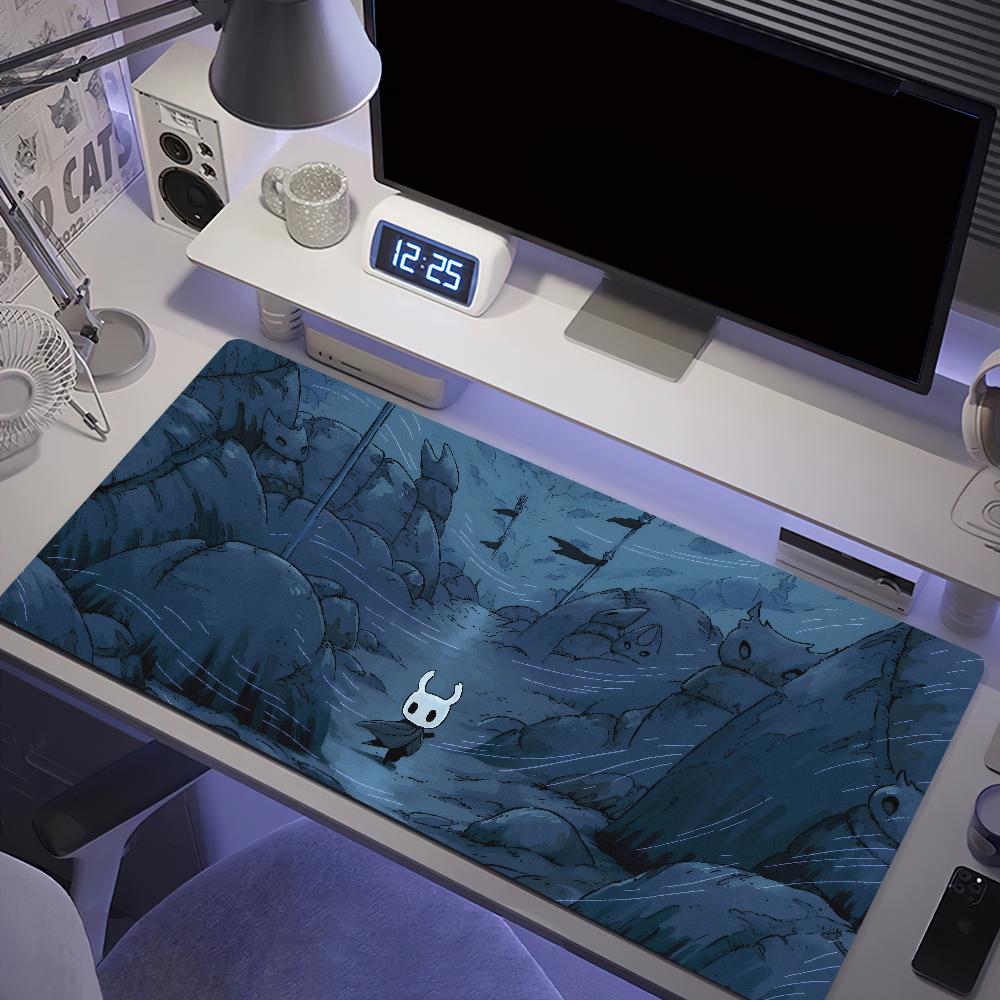 Игровой H-Hollow Knight Коврик для мыши Настольный коврик Большой Нескользящий Не обтрепывается Клавиатура Эргономичный Офис Резиновый ПК Дом Индивидуальный