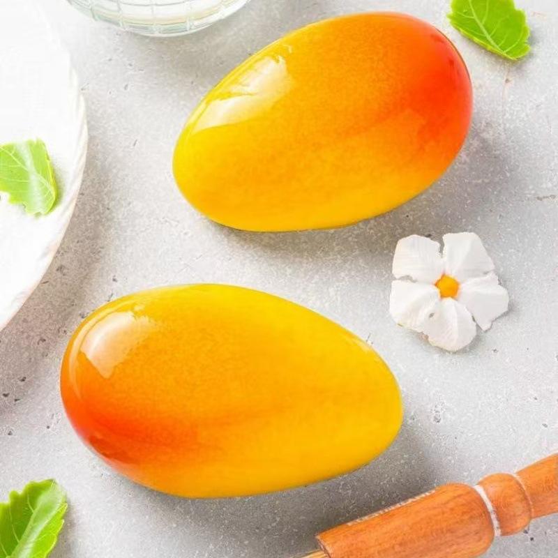 Eco-Friendly 3D Mango Silicone Cake Molds for Fun Kitchen Dessert Baking