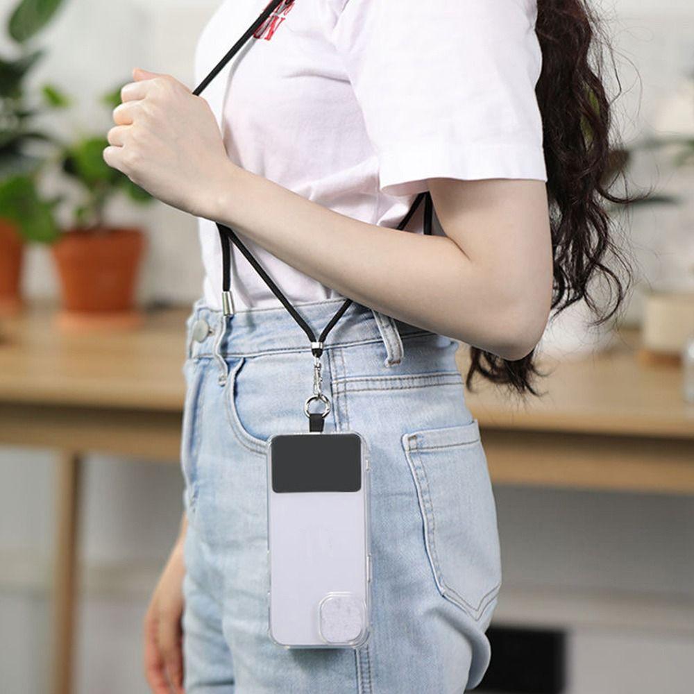 Adjustable Phone Strap Lanyard With Patch Neck Ropes Hanging Rope Hanging Cord Strap  Outdoor