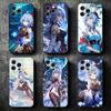Мягкий чехол для телефона Genshin Impact Гань Юй для iPhone 16 16E 17 Air 15 Pro Max 14 Plus 13 Mini 11 12 7 Черная задняя крышка