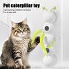 Smart Motion Worm Cat Toy for Indoor Cats Interactive Caterpillar Design Whirlie Cat Toy for Wall Door Window Installation