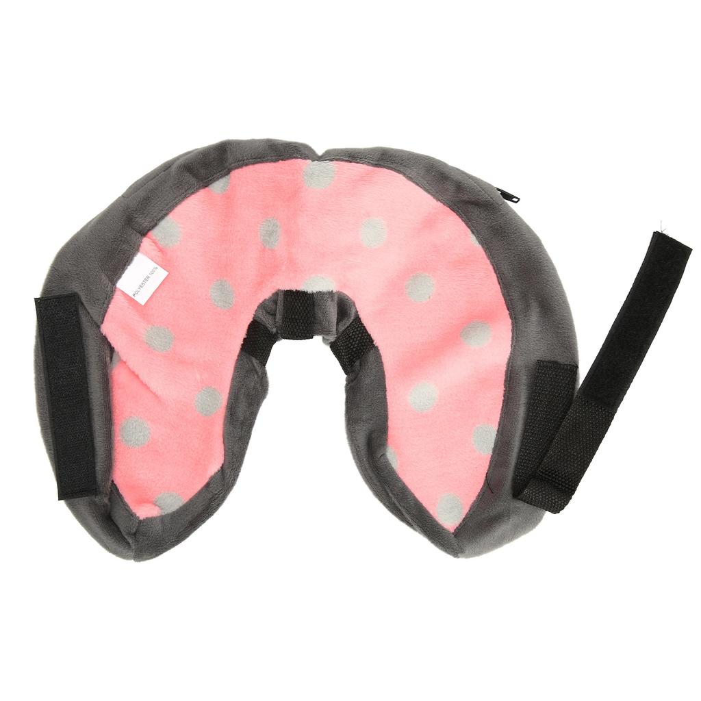 Pet Cone Collar Short Plush Protective Inflatable After Surgery Pet Recovery Collar for Dogs and Cats